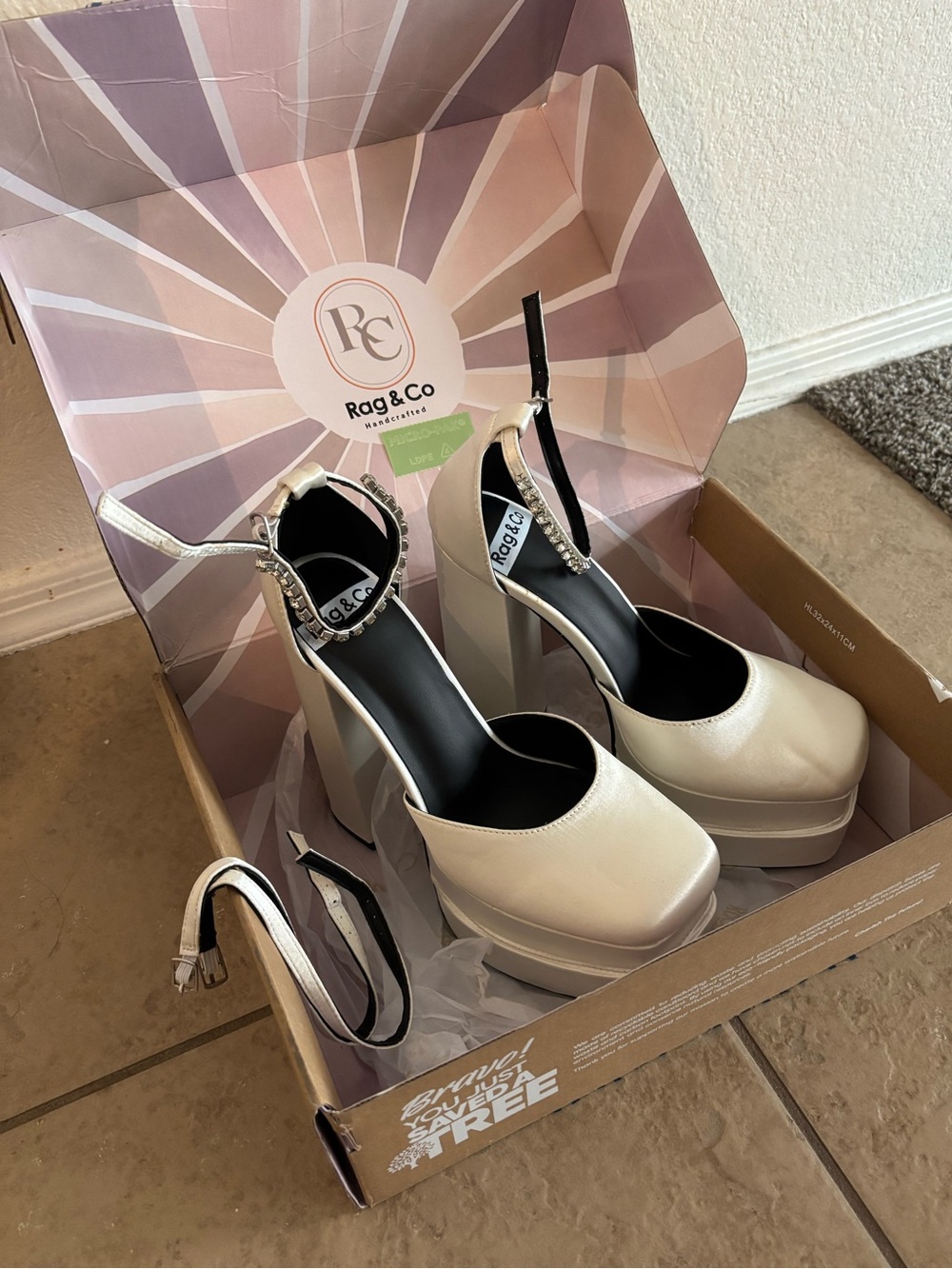 MARTINI White Sky High Platform Sandals